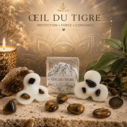 Lot de 2 fondants parfumés protection oeil du tigre ancrage et energie