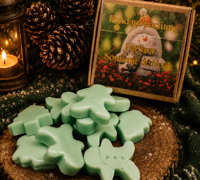 Fondants parfumés Souvenir de Noël artisanaux à la cire de soja