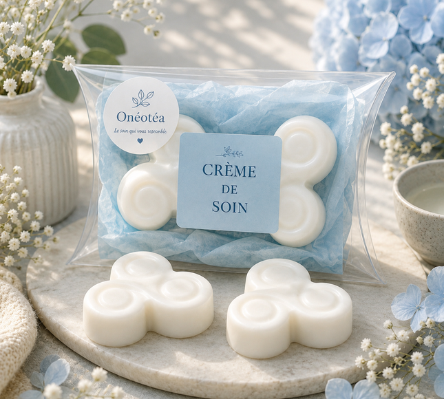 Lot de 2 fondants parfumés crème de soin douceur florale et musquée