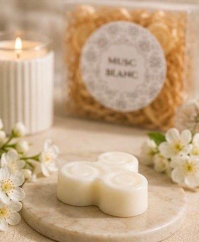 Lot de 2 fondants parfumés musc blanc doux et poudrés