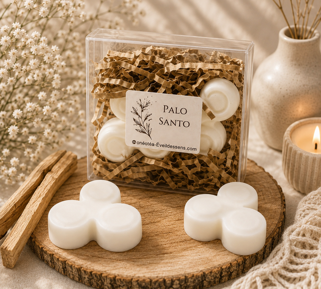 Lot de 2 fondants parfumés Palo Santo pour purification et clarté intérieure