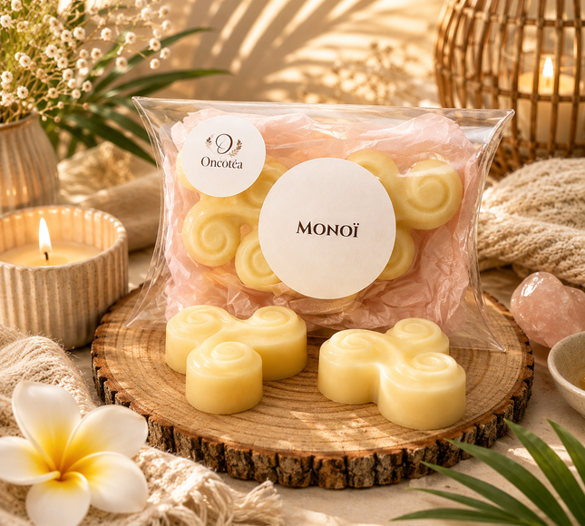 lot de 3 fondants parfumés monoï parfum solaire douceur îles